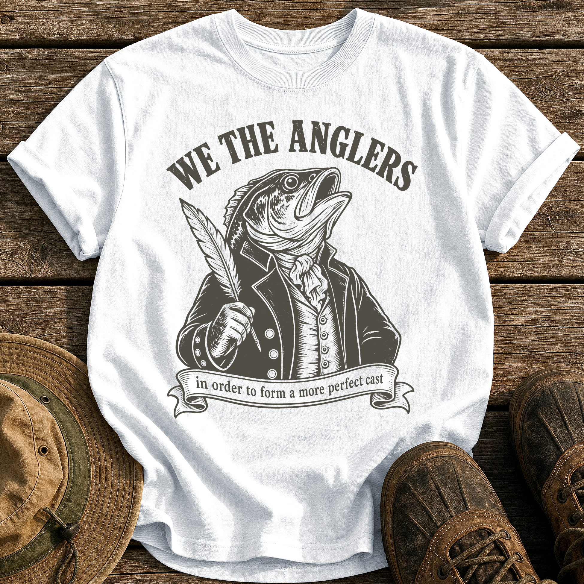 We the Anglers tee - White - front