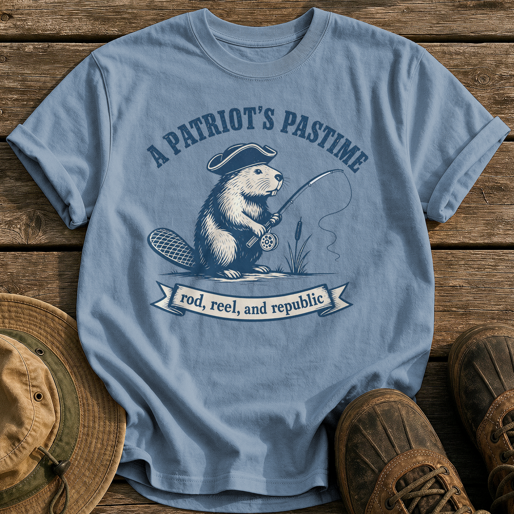 A Patriot's Pastime tee - Blue Jean - front