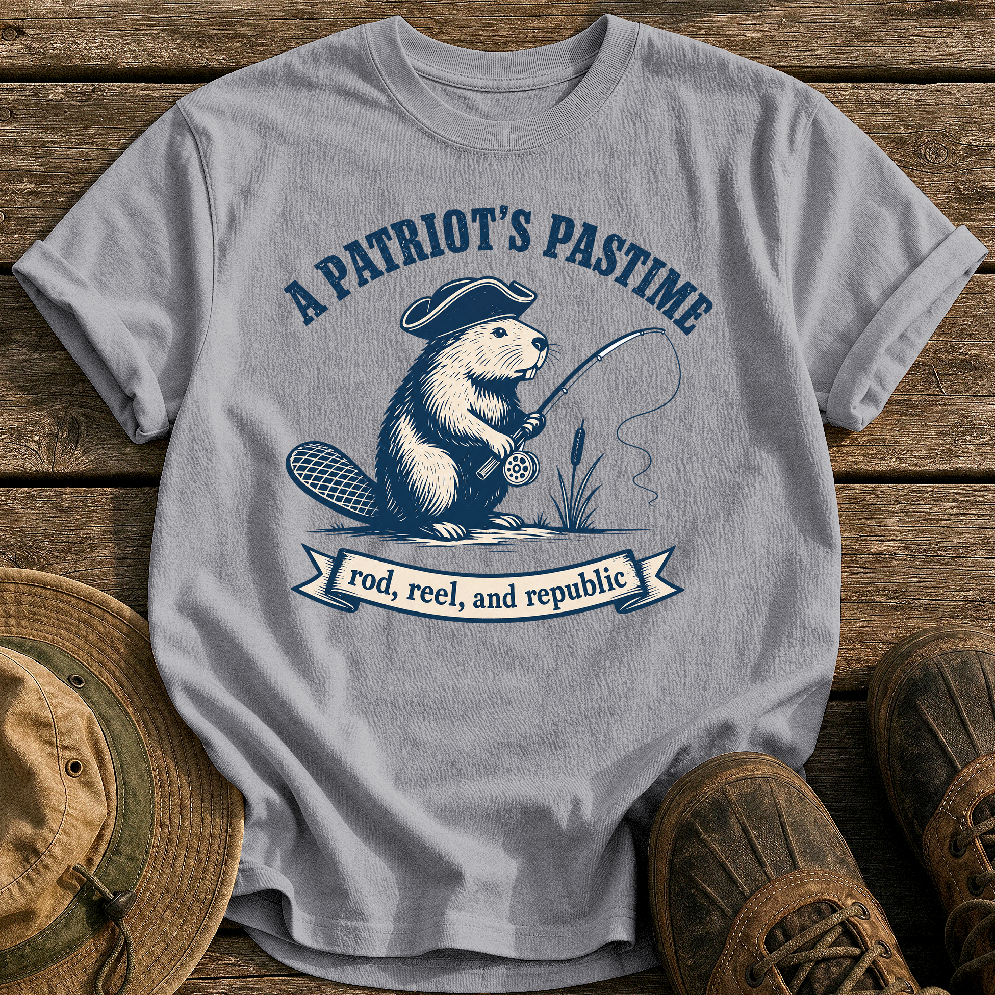 A Patriot's Pastime tee - Grey - front