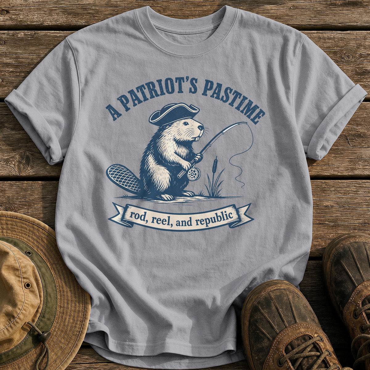 A Patriot's Pastime tee - Grey - front