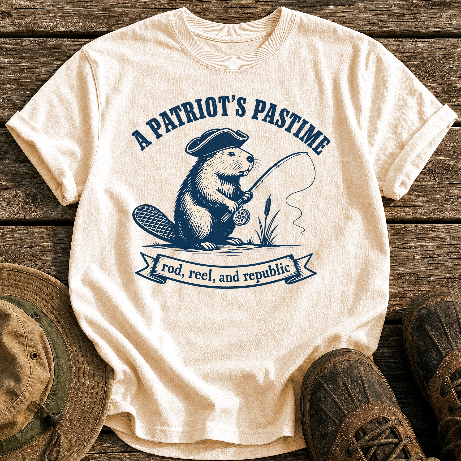 A Patriot's Pastime tee - Ivory - front