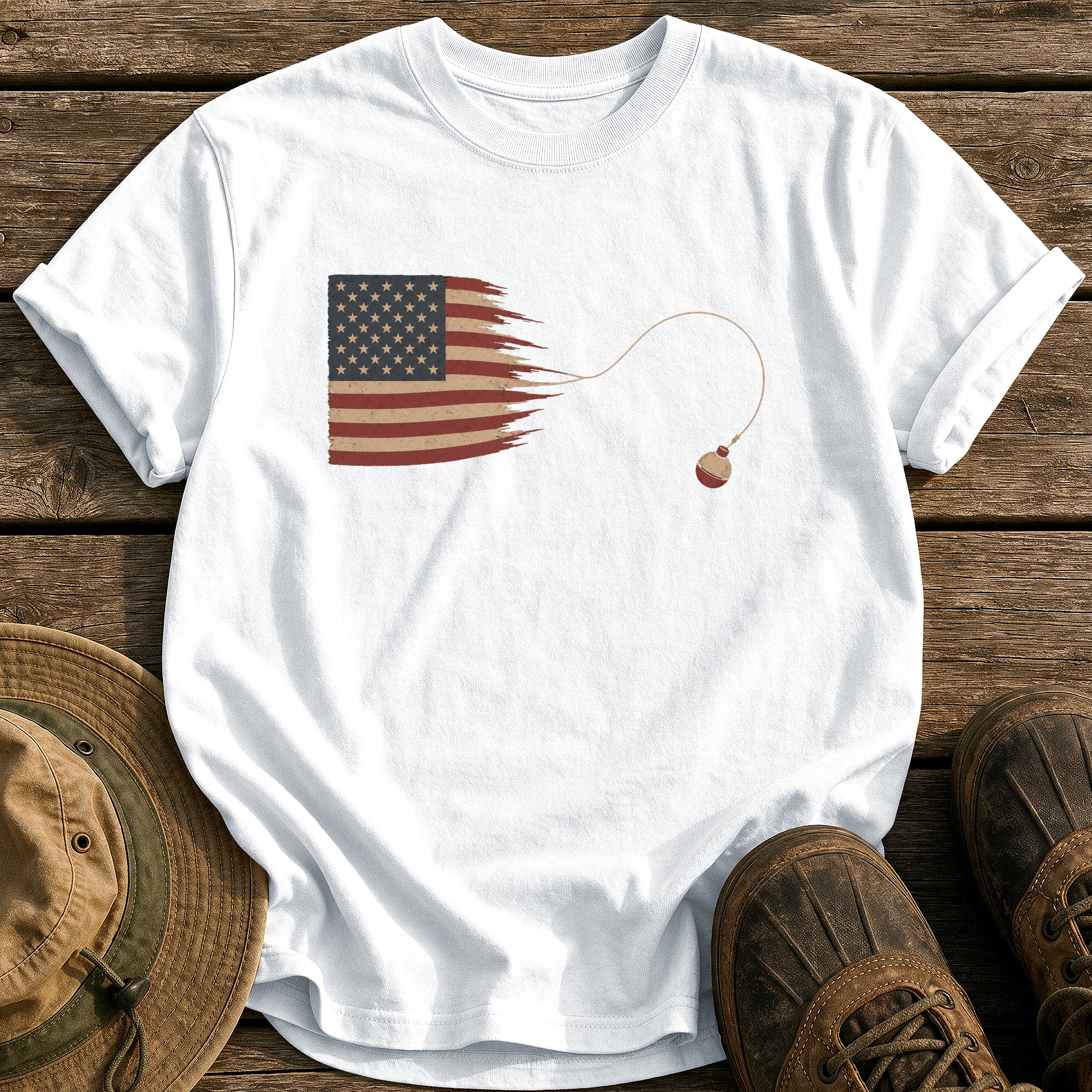 Casting Stripes tee - White - front