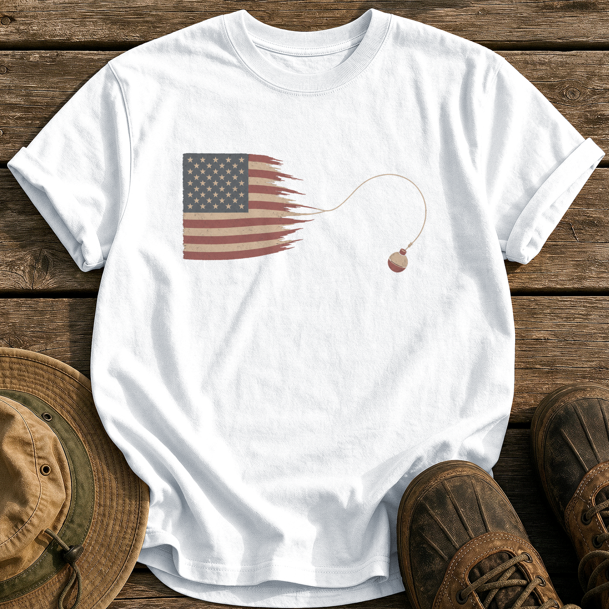 Casting Stripes tee - White - front