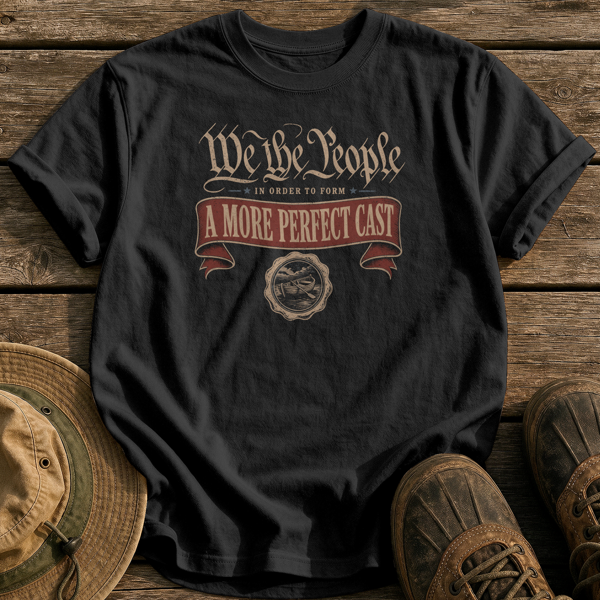 A More Perfect Cast tee - Black - front