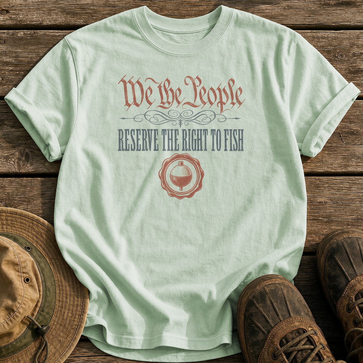 Reserve the Right to Fish tee - Bay - front