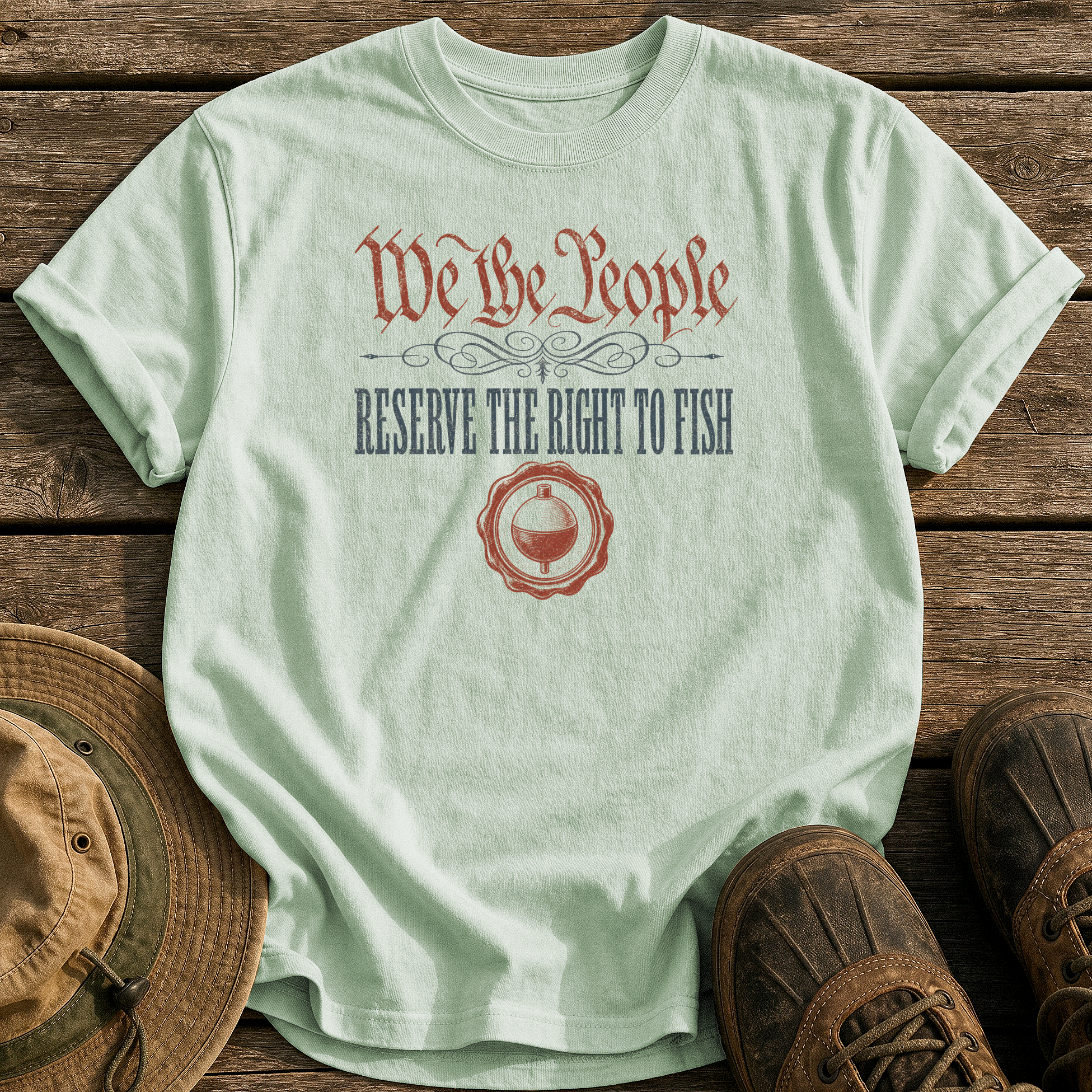 Reserve the Right to Fish tee - Bay - front