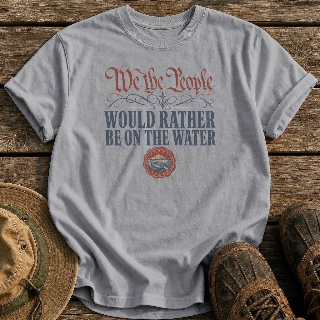 Rather Be on the Water tee - Grey - front