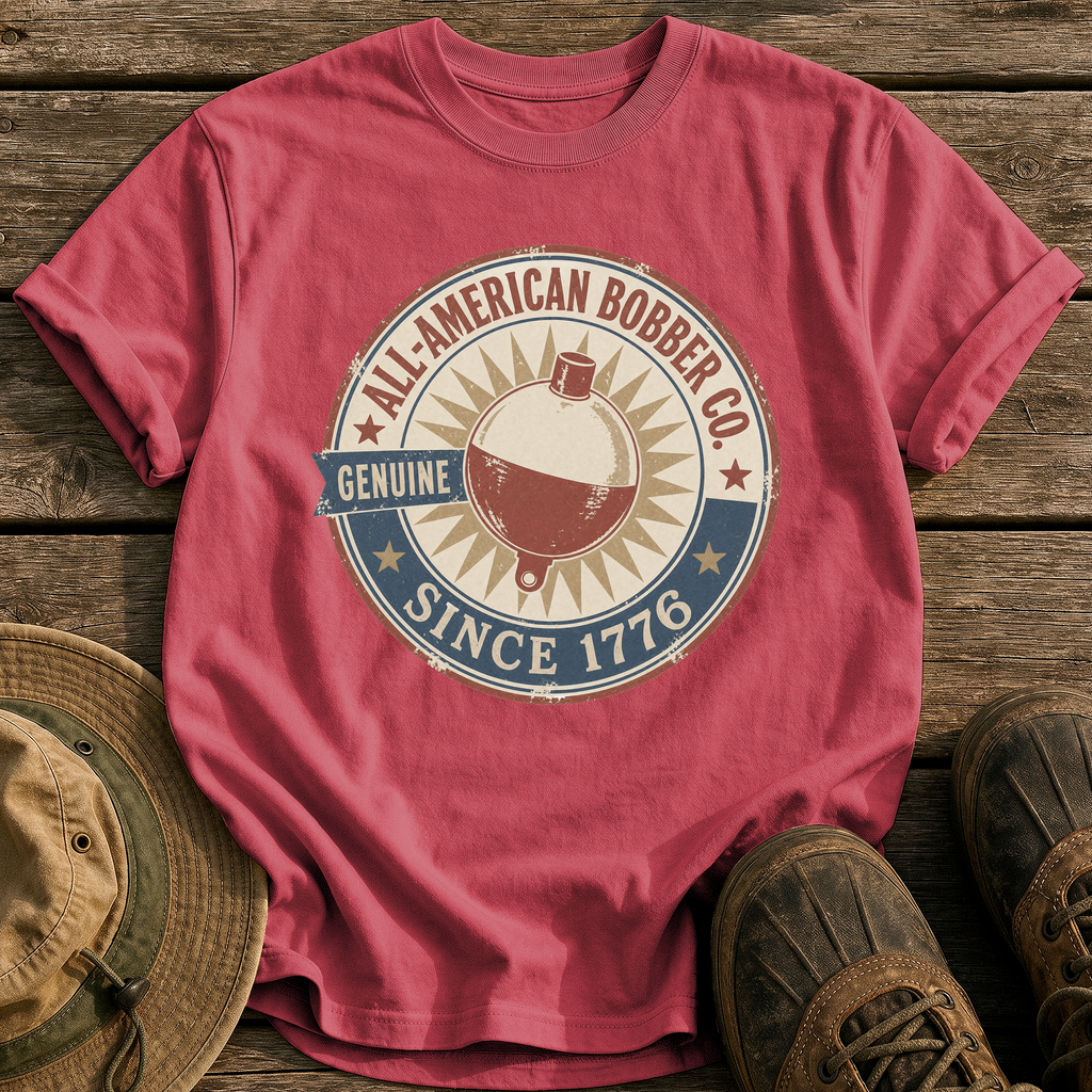 All-American Bobber Co. tee - Chili - front