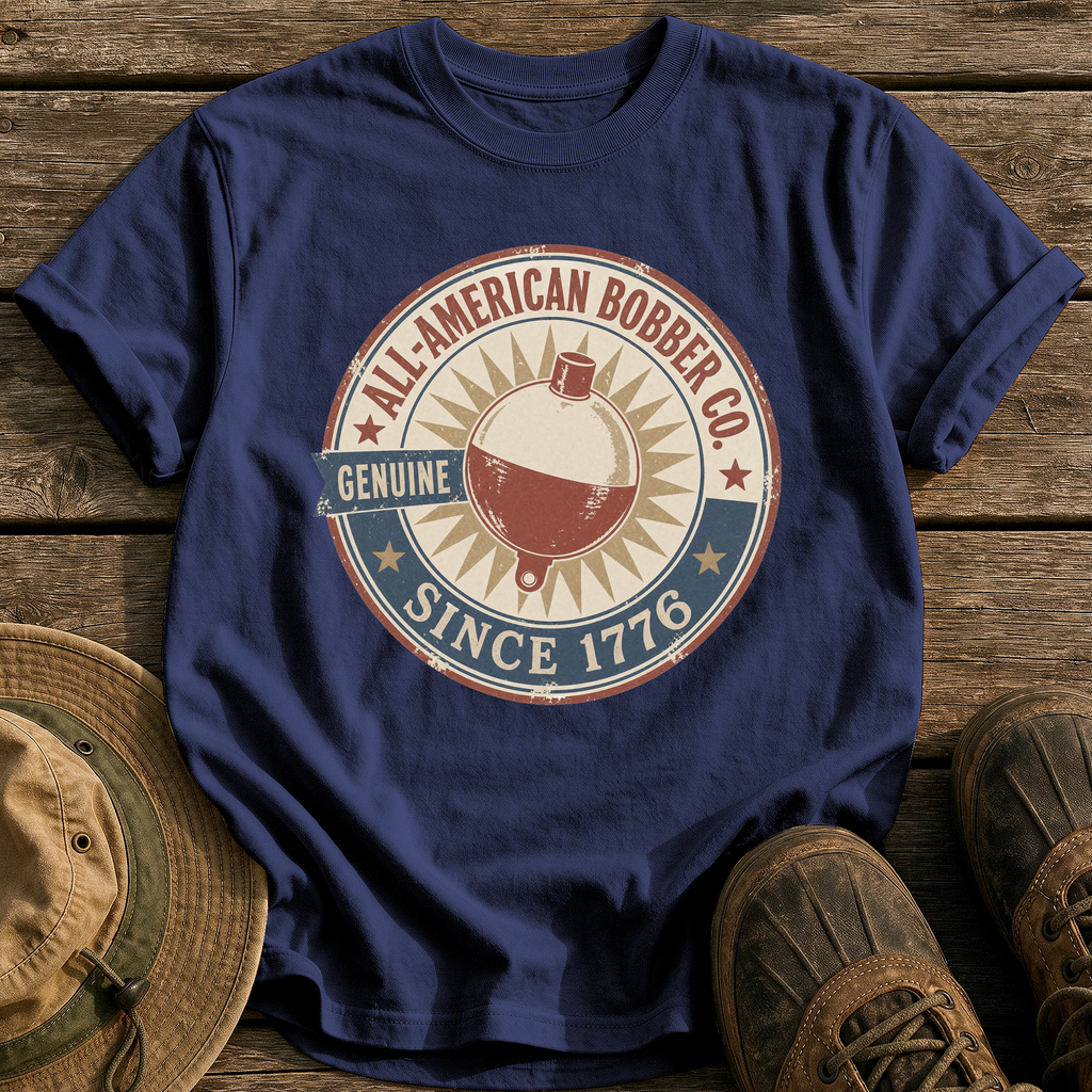 All-American Bobber Co. tee - True Navy - front