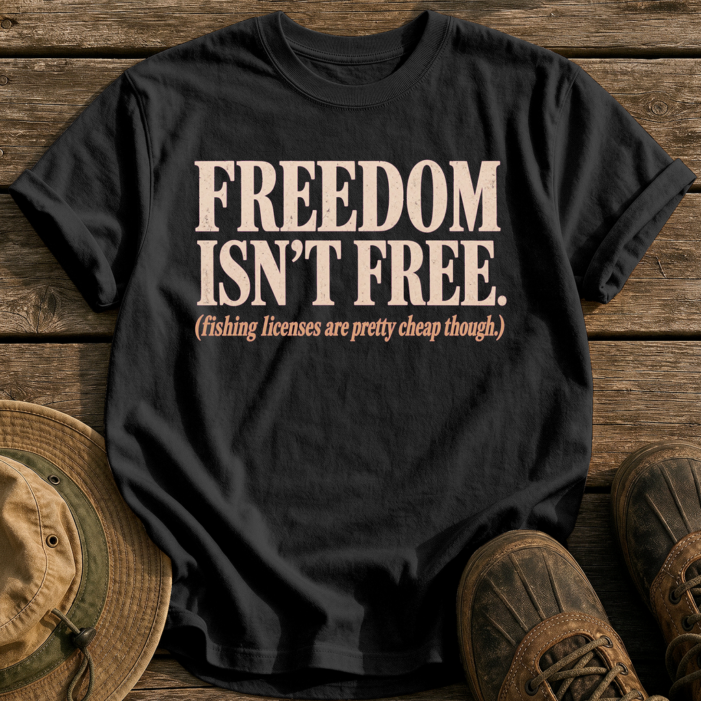 Freedom Isn't Free tee - Black - front