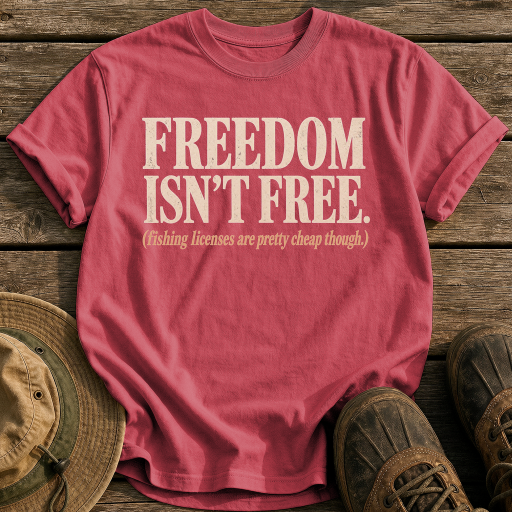 Freedom Isn't Free tee - Chili - front