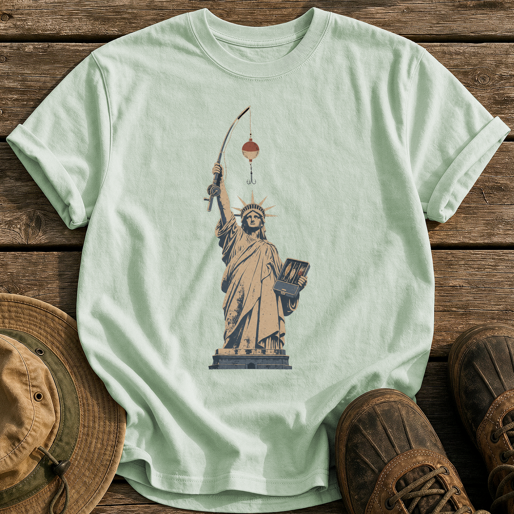 Lady Liberty's Rod tee - Bay - front