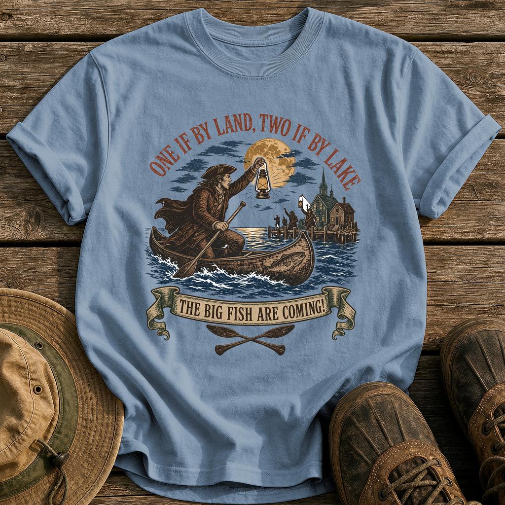 Paul Revere's Ride tee - Blue Jean - front