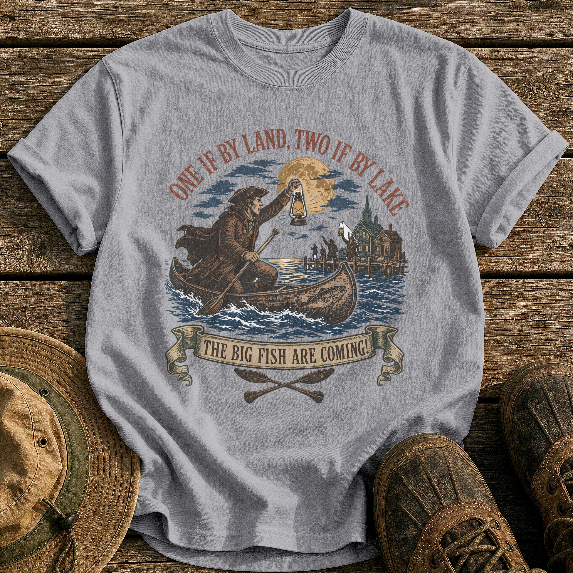 Paul Revere's Ride tee - Grey - front