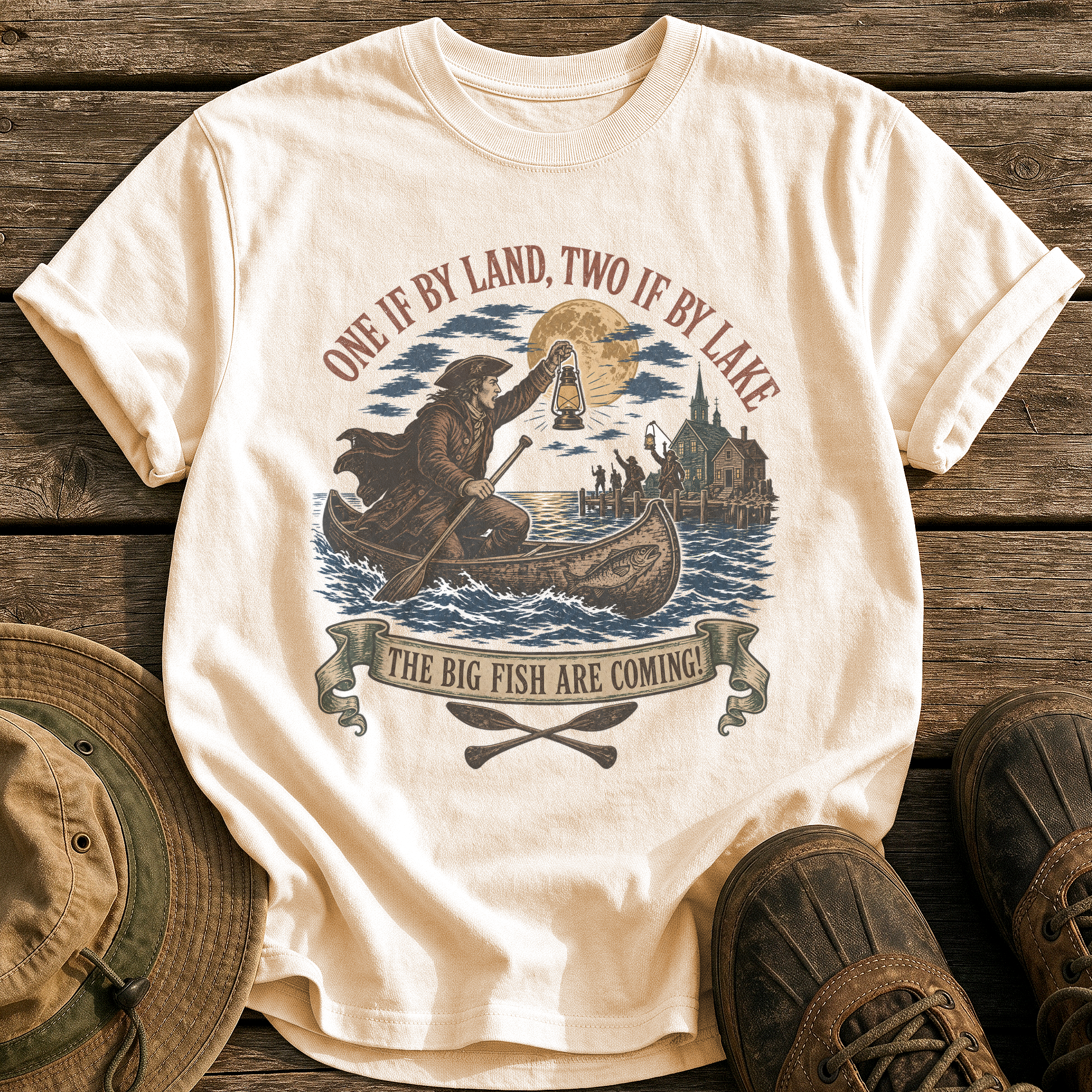 Paul Revere's Ride tee - Ivory - front