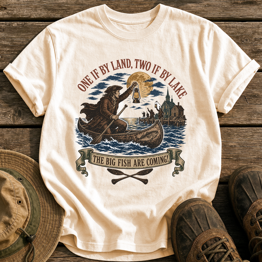 Paul Revere's Ride tee - Ivory - front