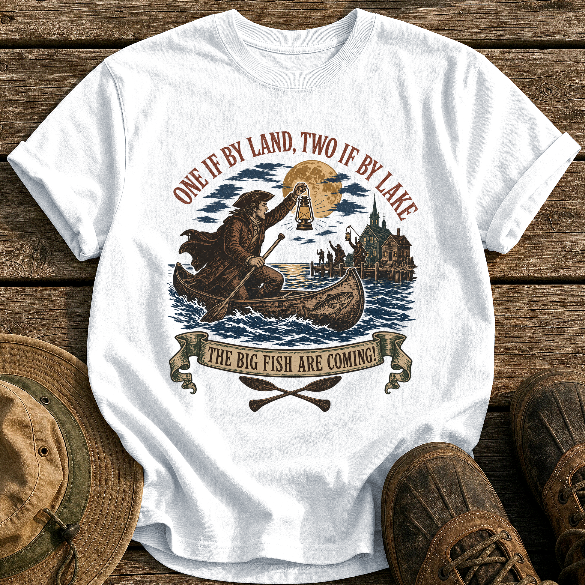 Paul Revere's Ride tee - White - front