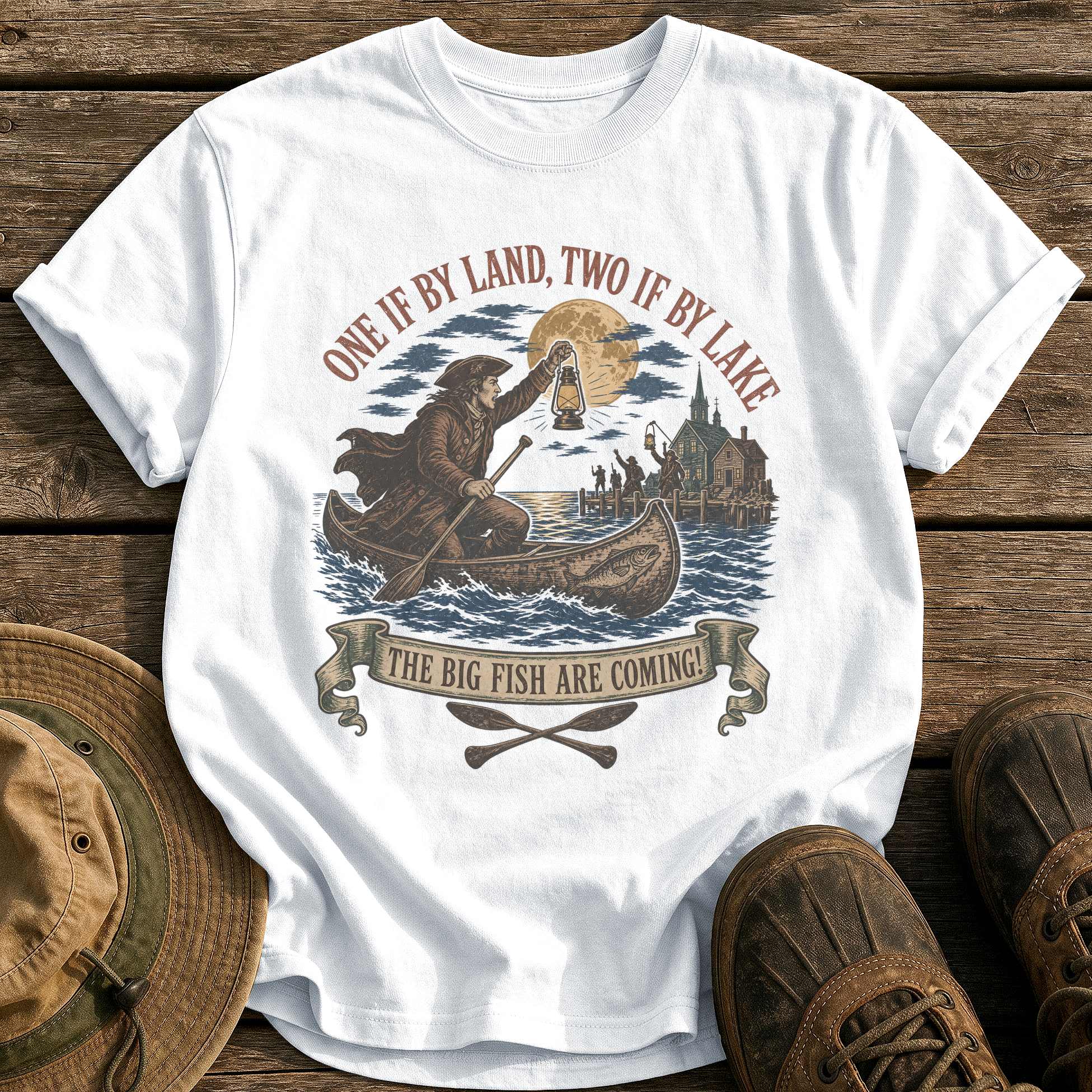 Paul Revere's Ride tee - White - front