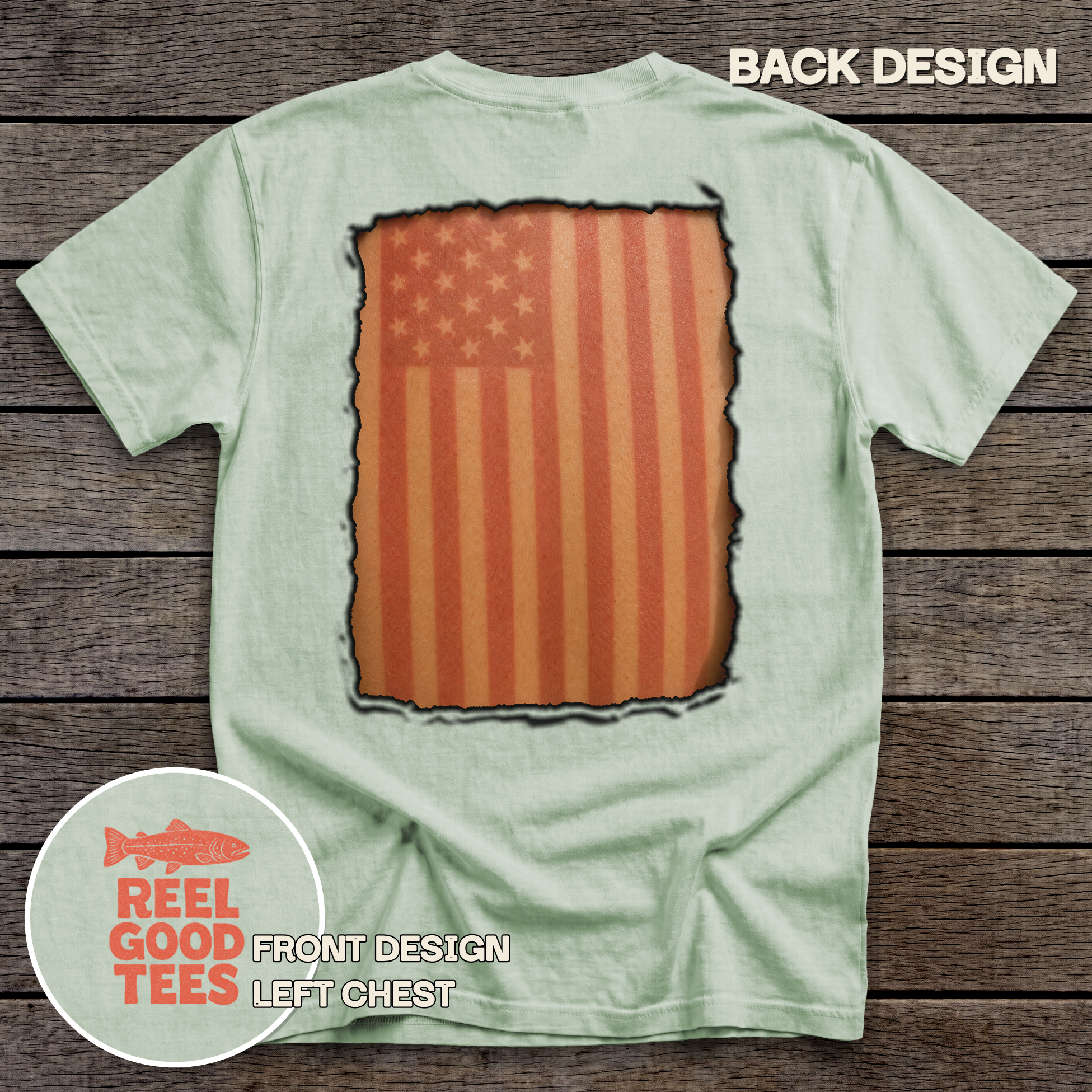 Star-Spangled & Sunburned tee - Bay - back