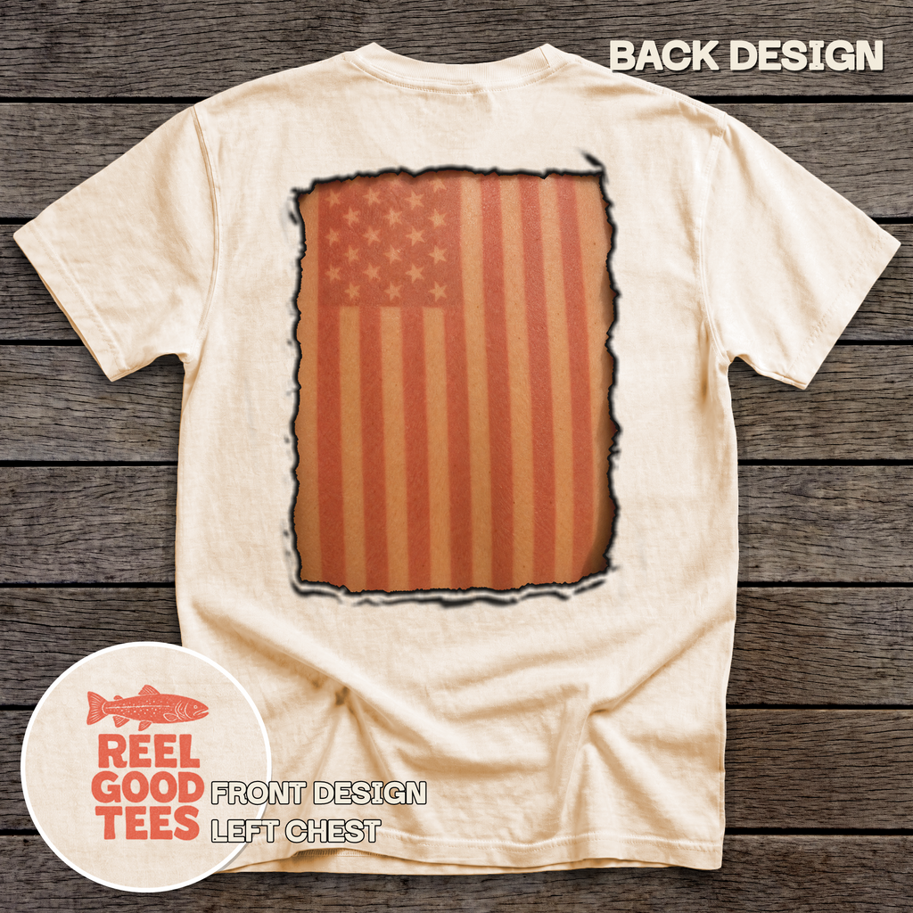 Star-Spangled & Sunburned tee - Ivory - back