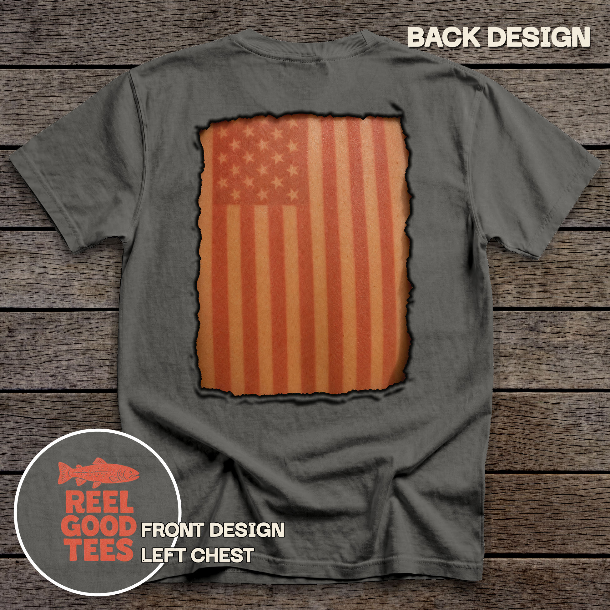 Star-Spangled & Sunburned tee - Pepper - back