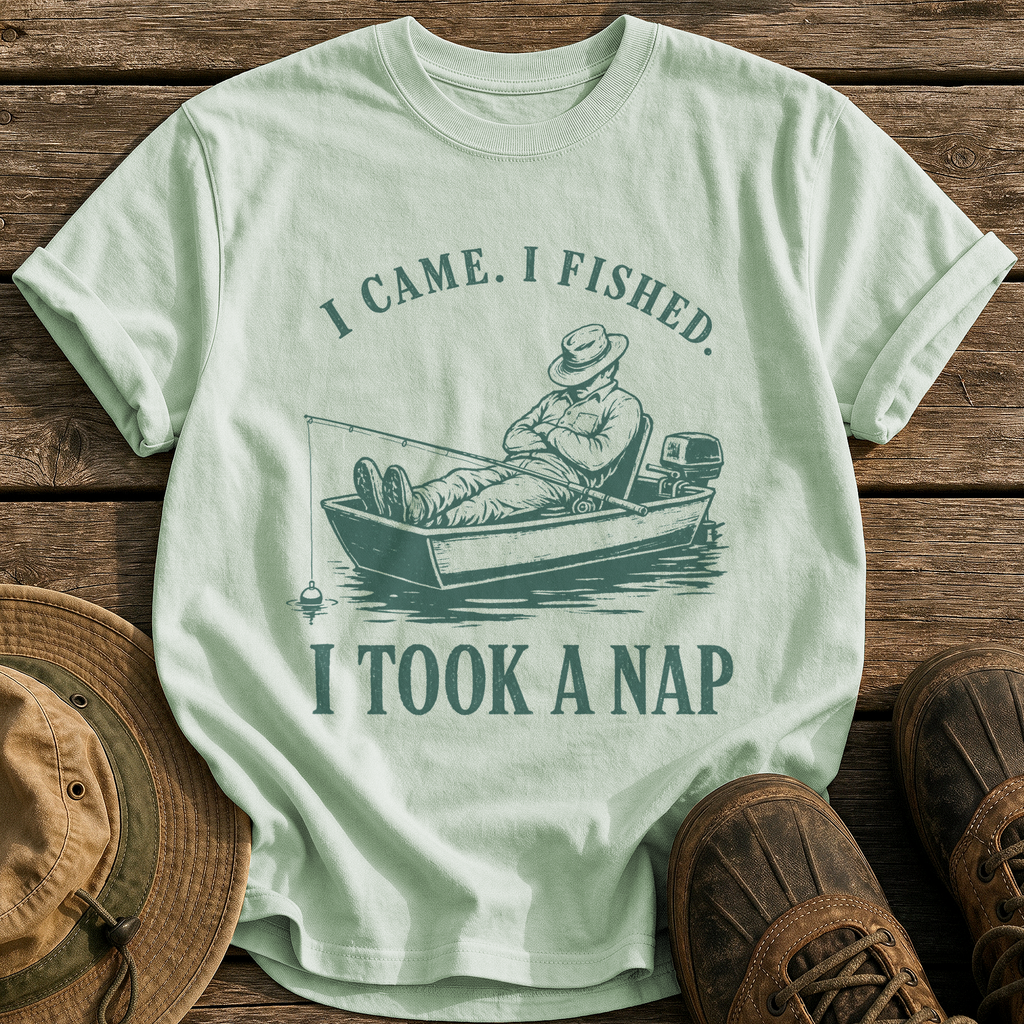 Came, Fished, Napped tee - Bay - front