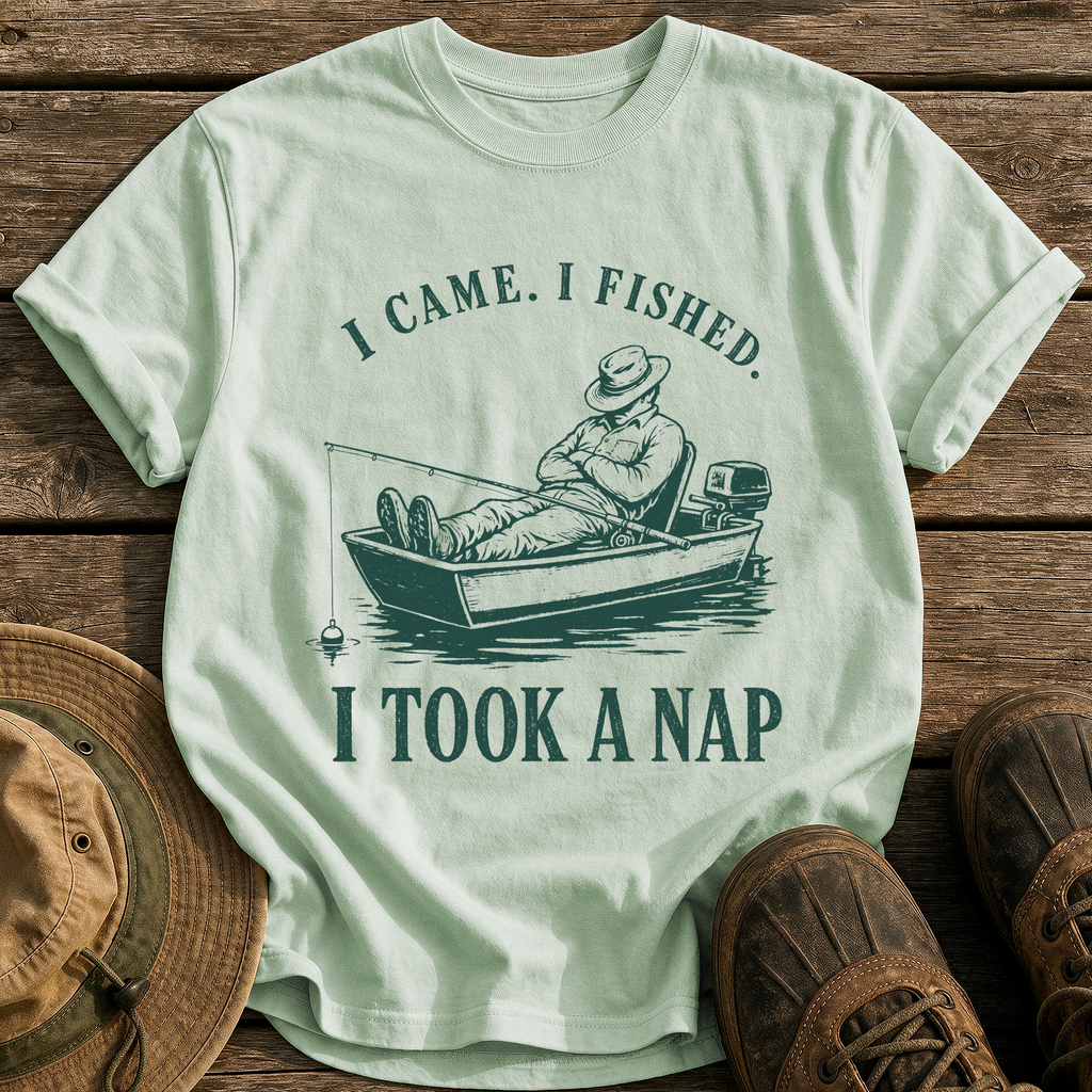 Came, Fished, Napped tee - Bay - front