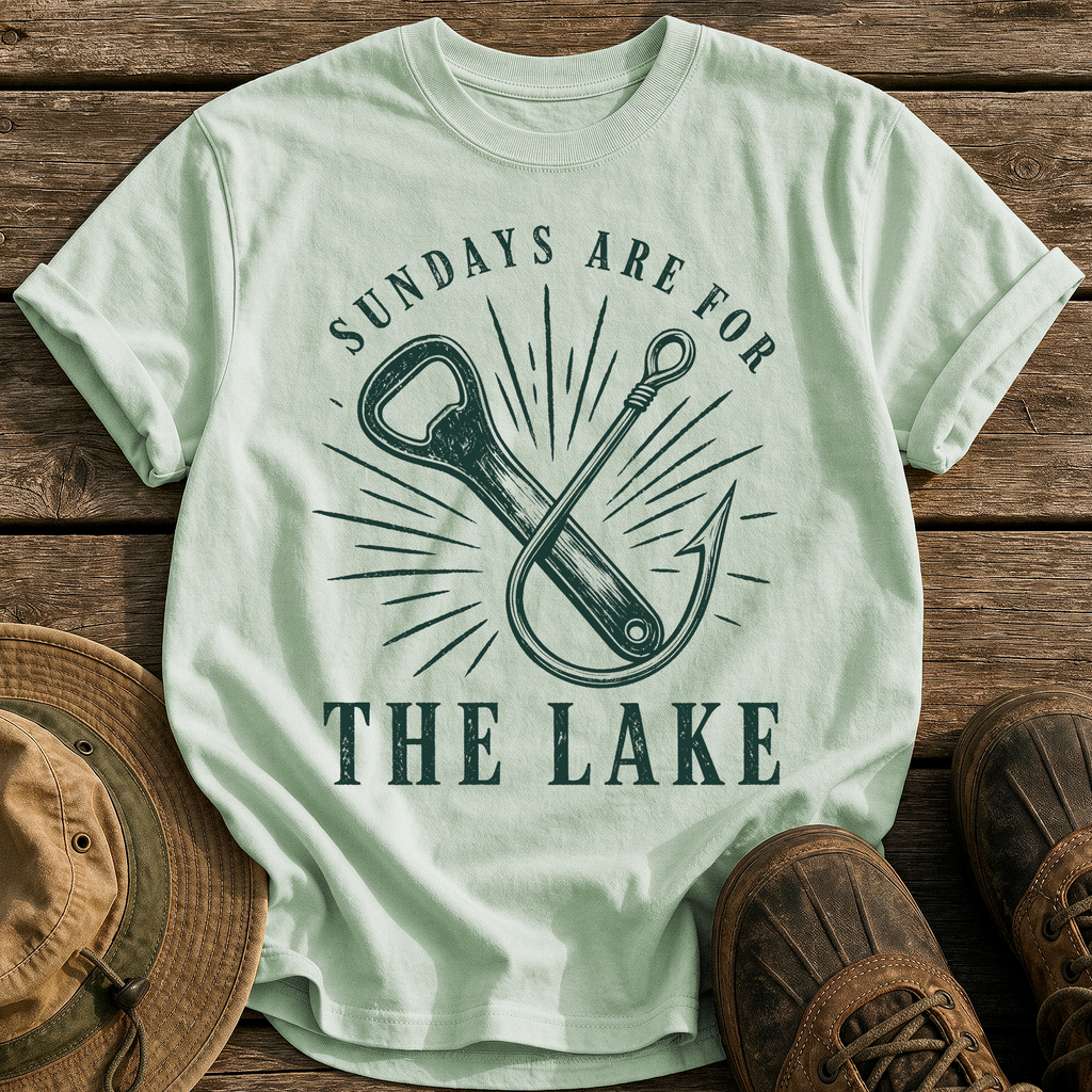 Sundays Are for the Lake tee - Bay - front