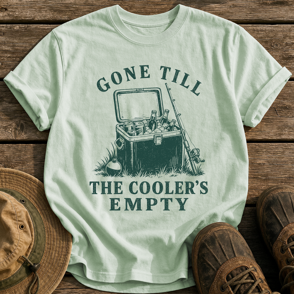 Gone Till The Cooler's Empty tee - Bay - front