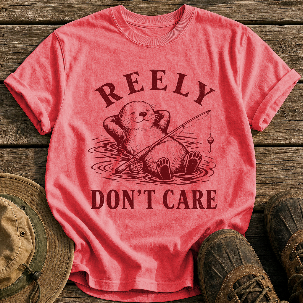Reely Don't Care tee - Watermelon - front