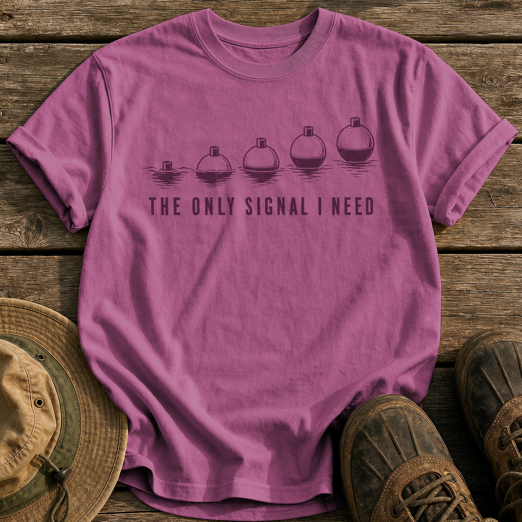 The Only Signal I Need tee - Berry - front
