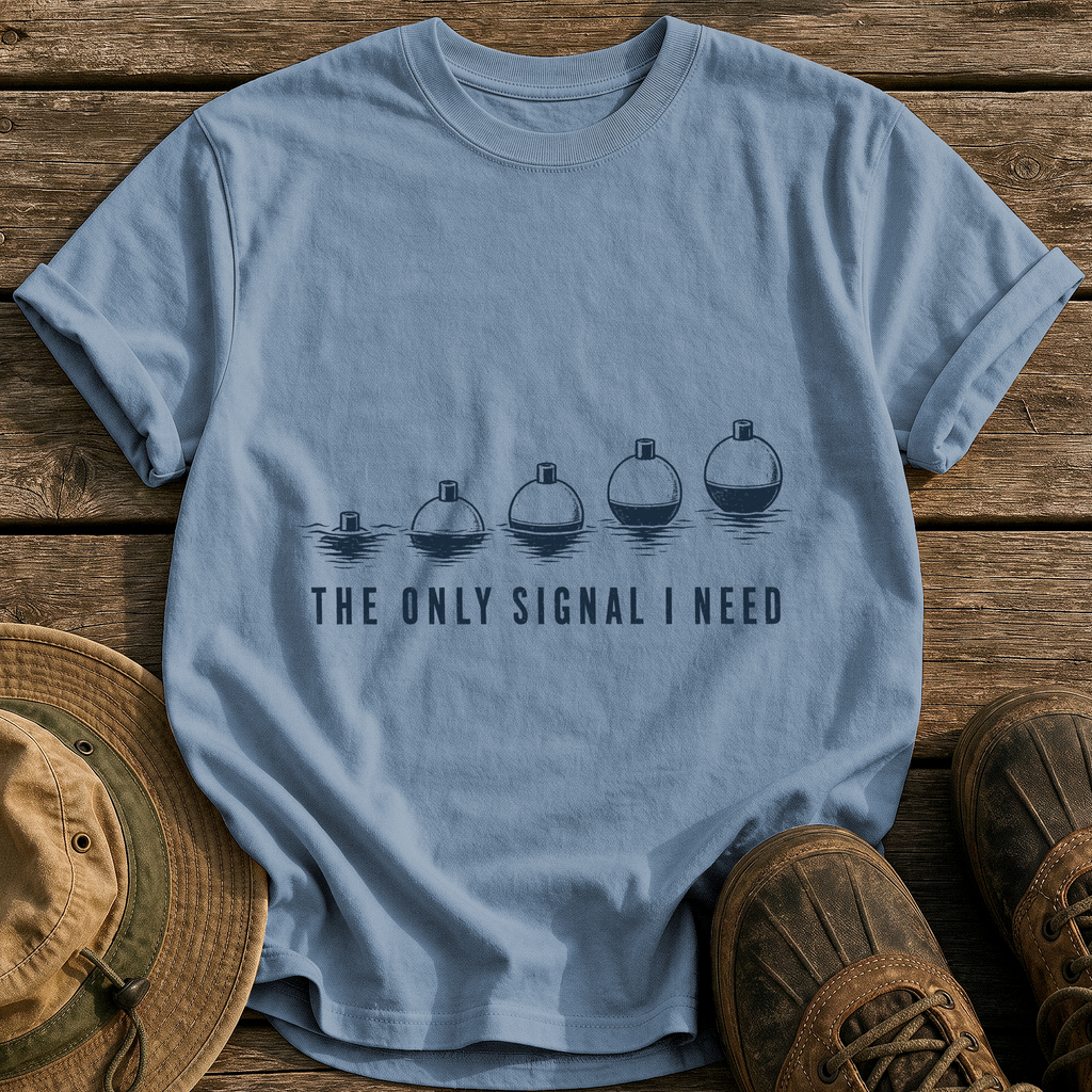 The Only Signal I Need tee - Blue Jean - front