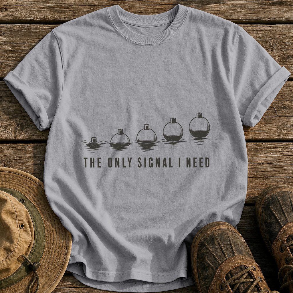 The Only Signal I Need tee - Grey - front