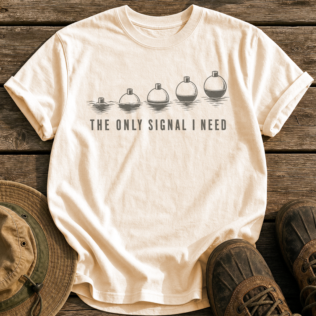 The Only Signal I Need tee - Ivory - front