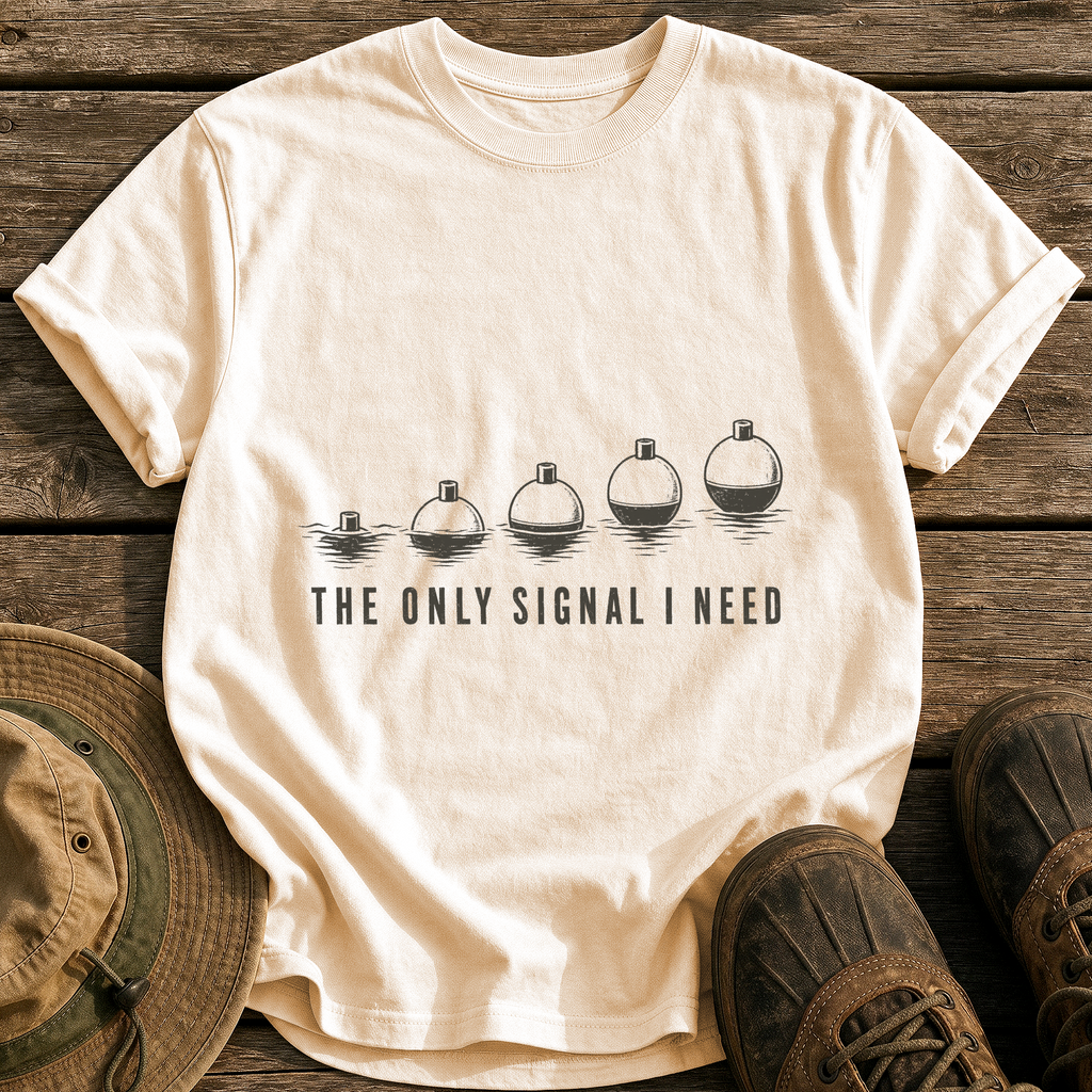 The Only Signal I Need tee - Ivory - front