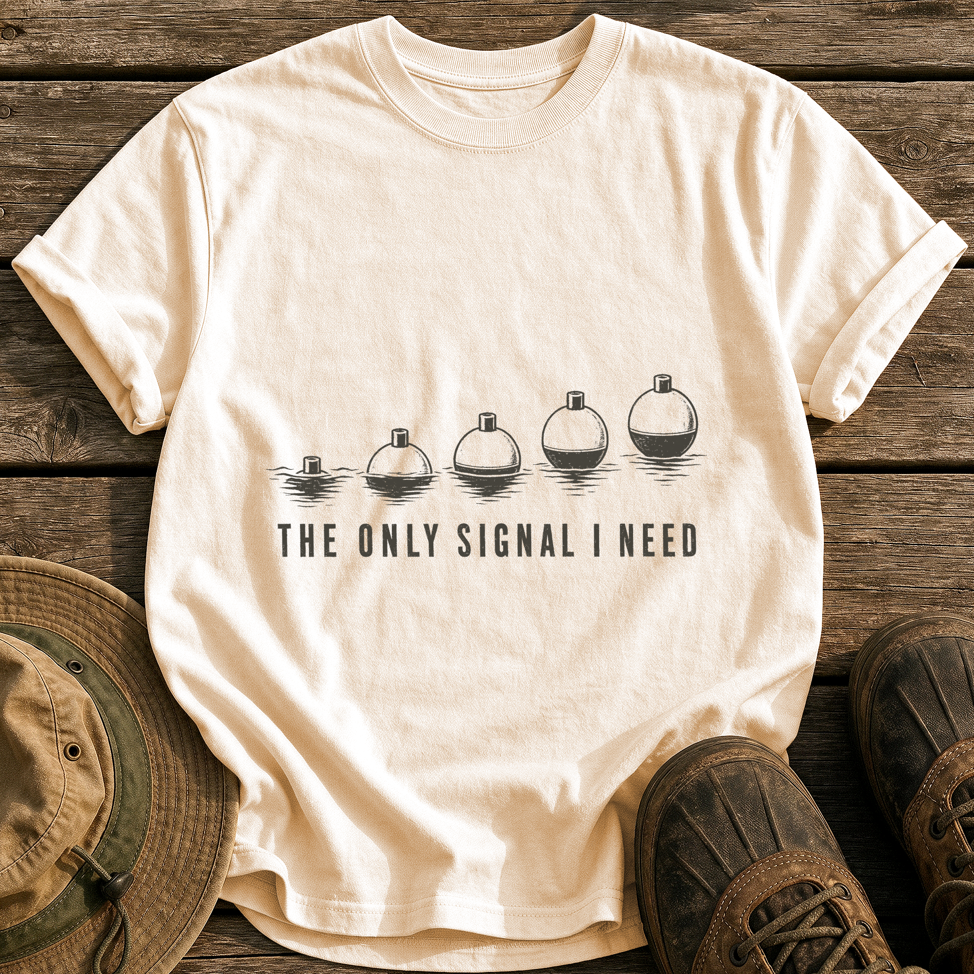 The Only Signal I Need tee - Ivory - front