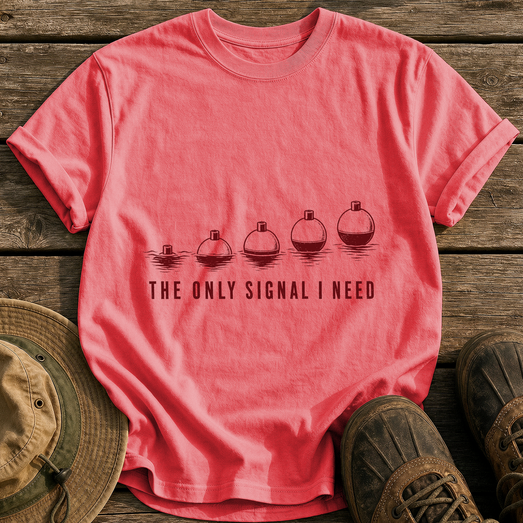 The Only Signal I Need tee - Watermelon - front