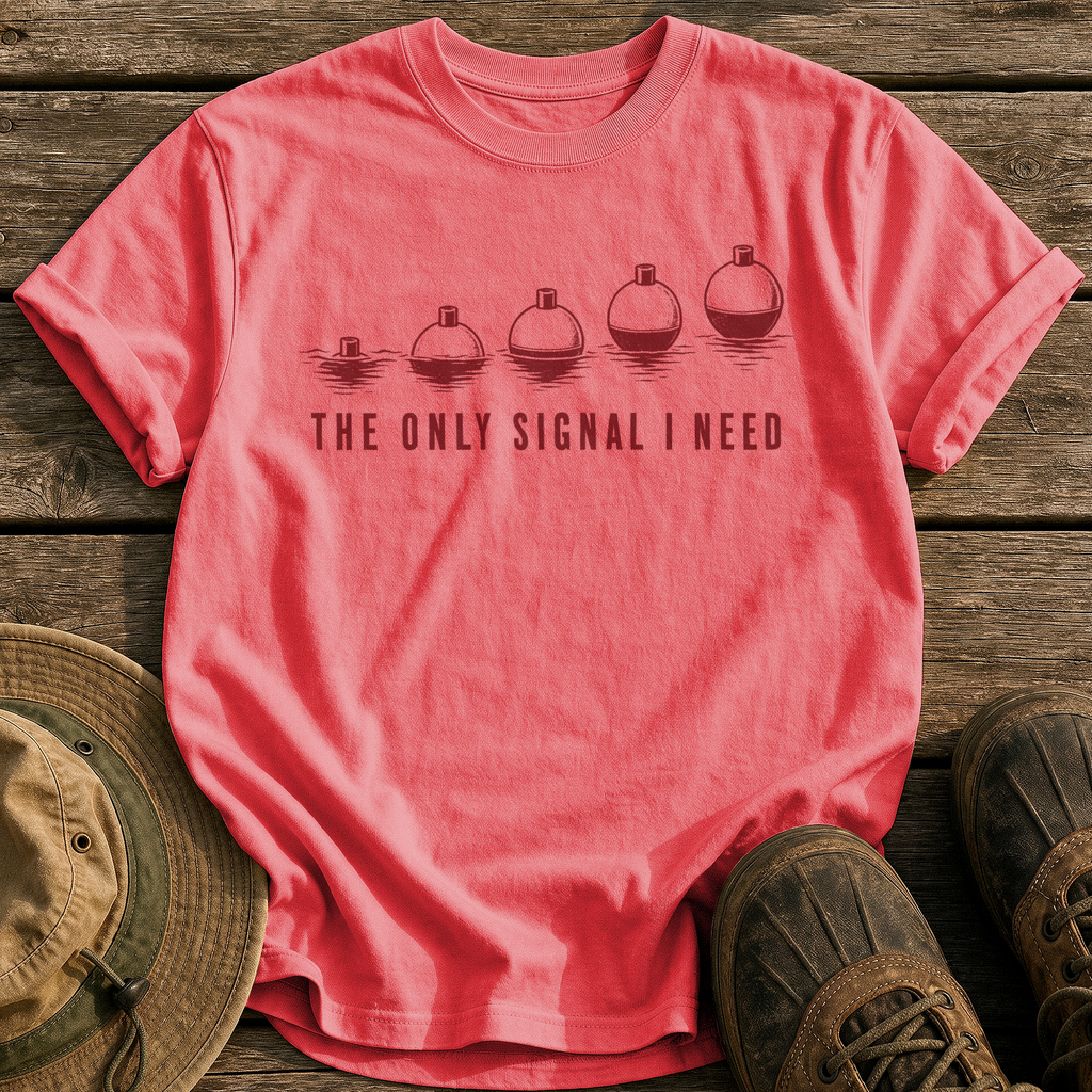 The Only Signal I Need tee - Watermelon - front