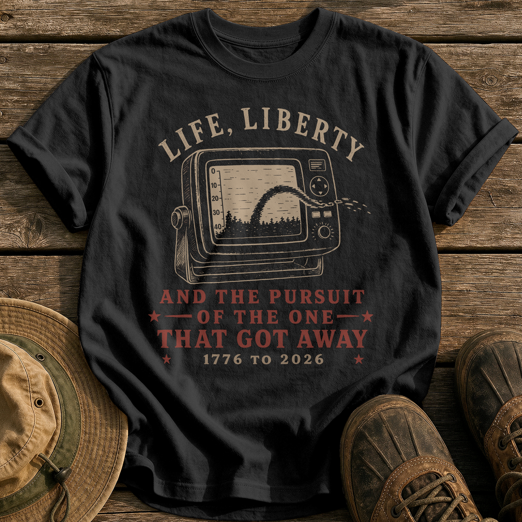 Life, Liberty & the Pursuit tee - Black - front