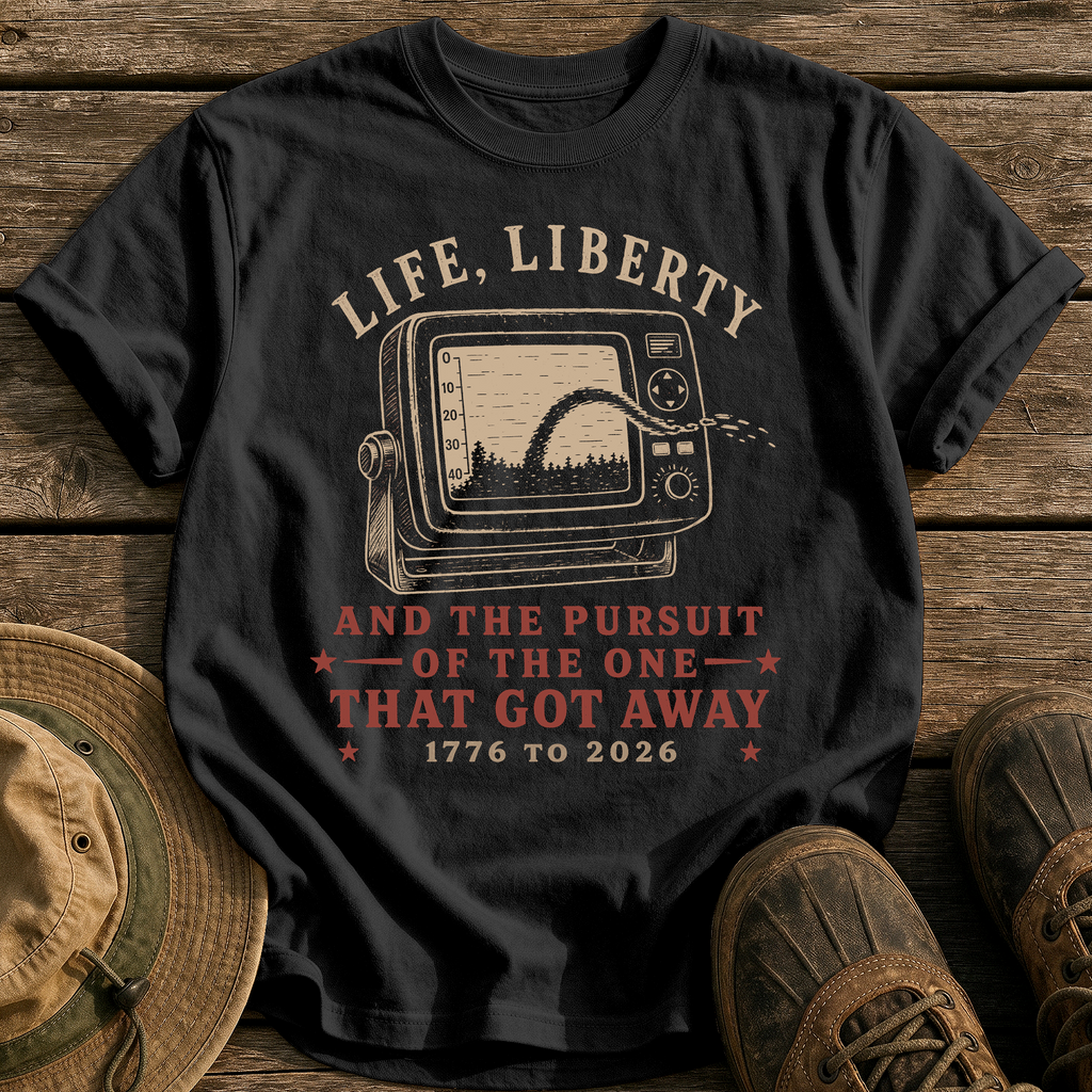Life, Liberty & the Pursuit tee - Black - front