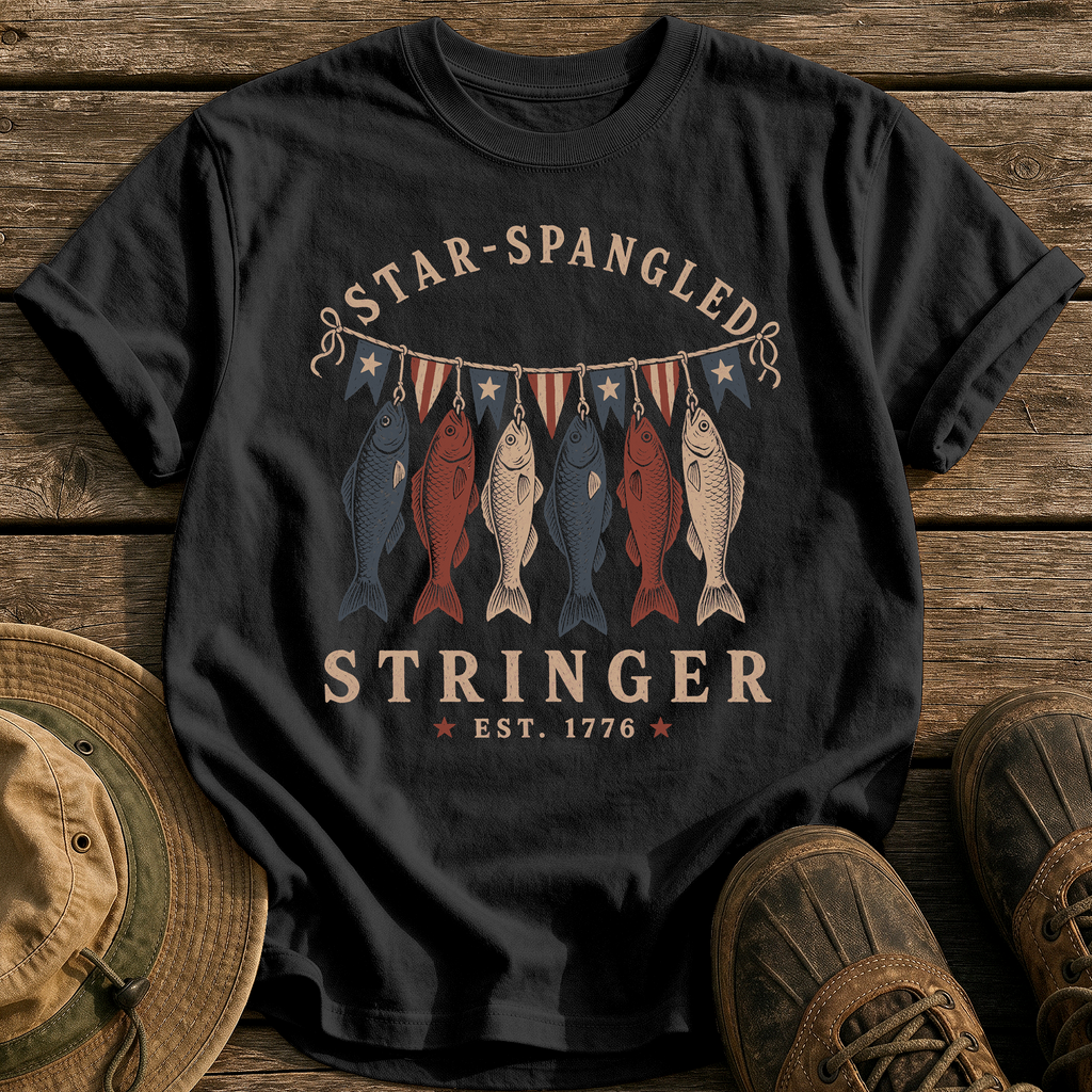 Star-Spangled Stringer tee - Black - front