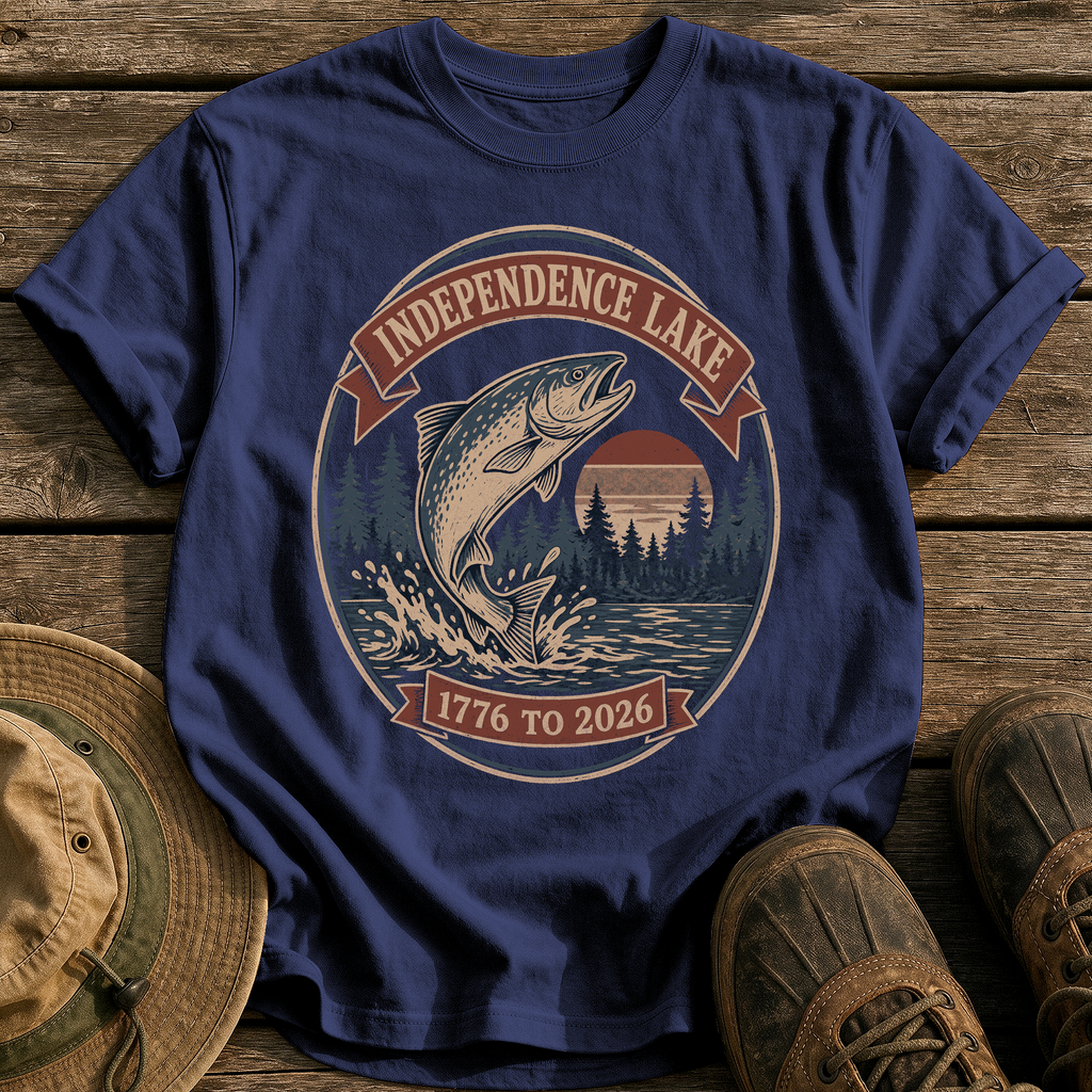 Independence Lake tee - True Navy - front