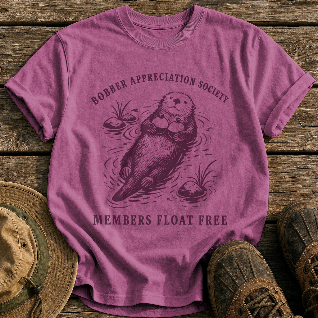 Bobber Appreciation Society tee - Berry - front
