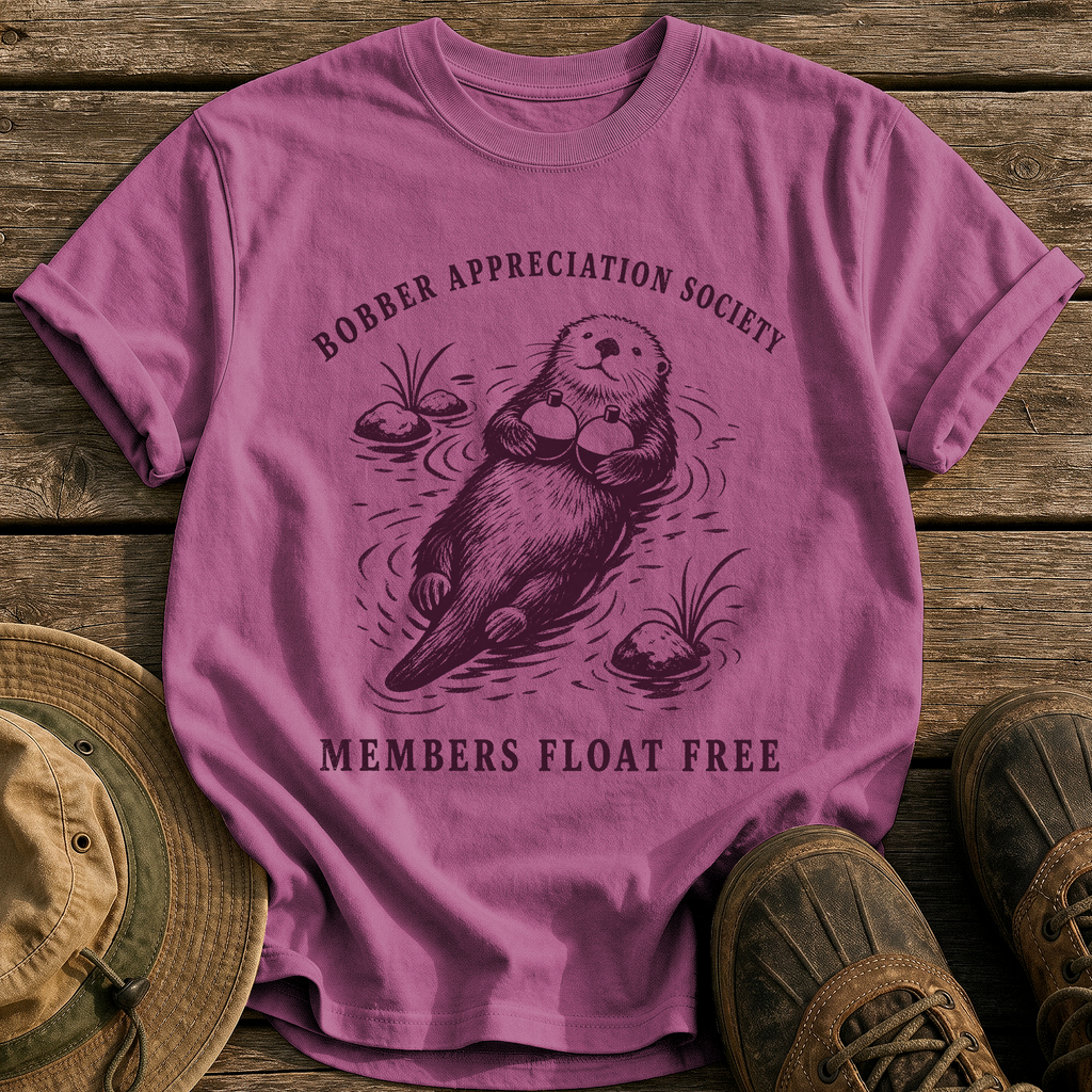 Bobber Appreciation Society tee - Berry - front