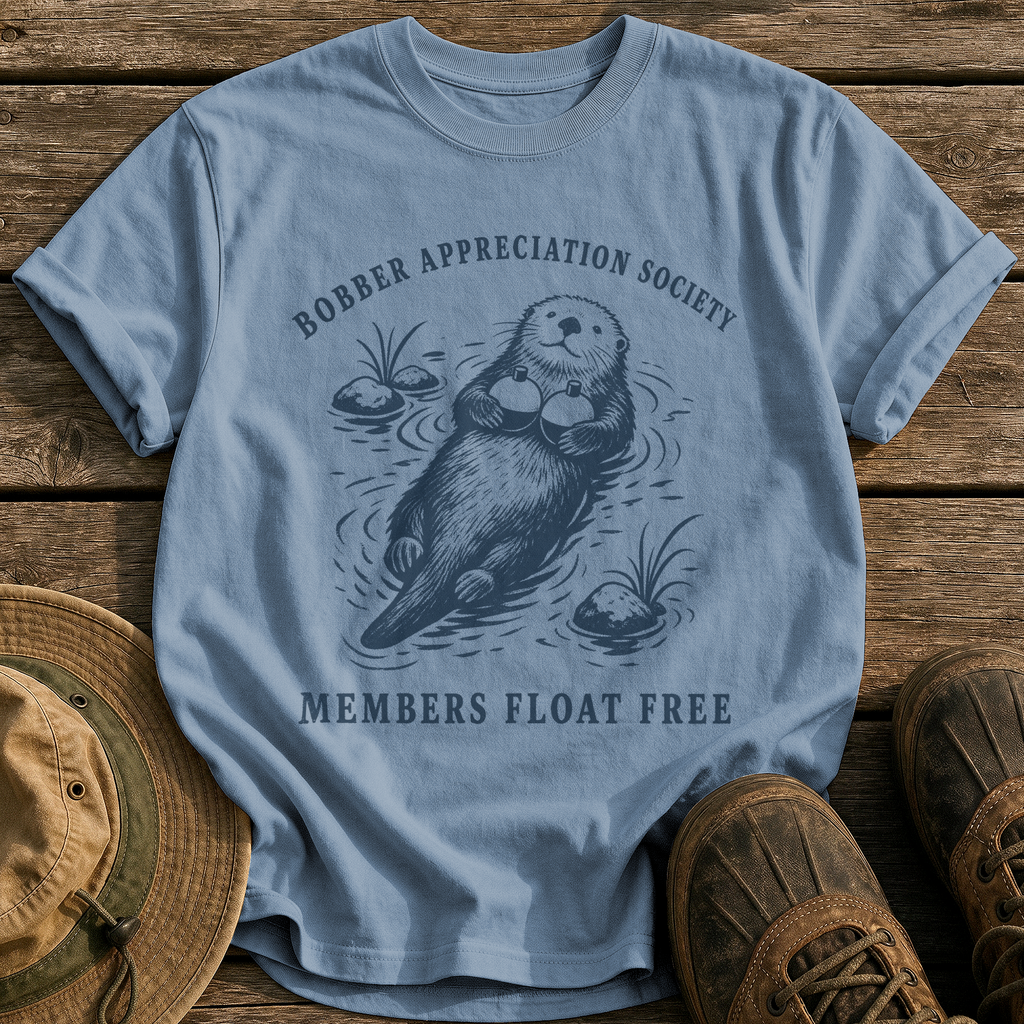 Bobber Appreciation Society tee - Blue Jean - front