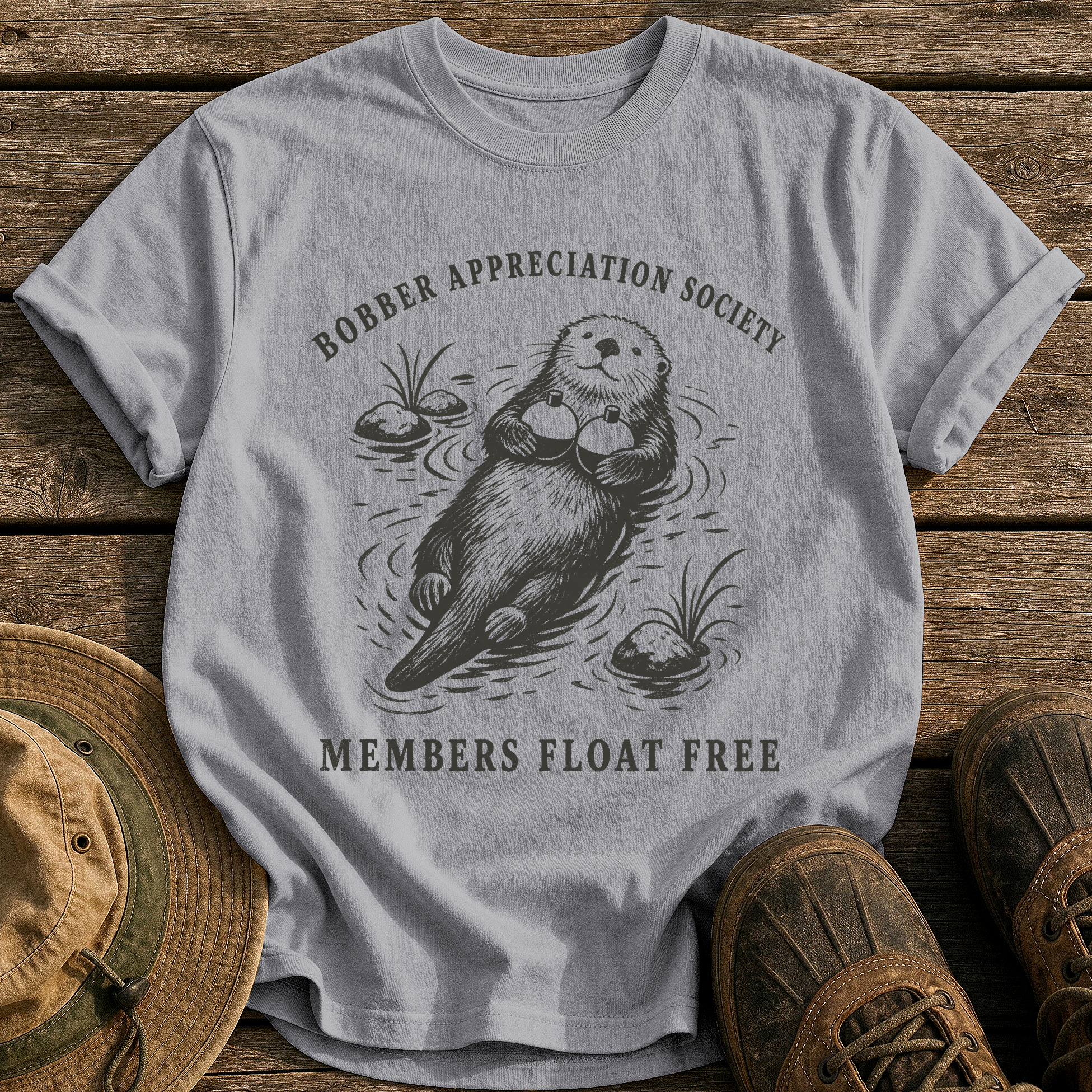 Bobber Appreciation Society tee - Grey - front