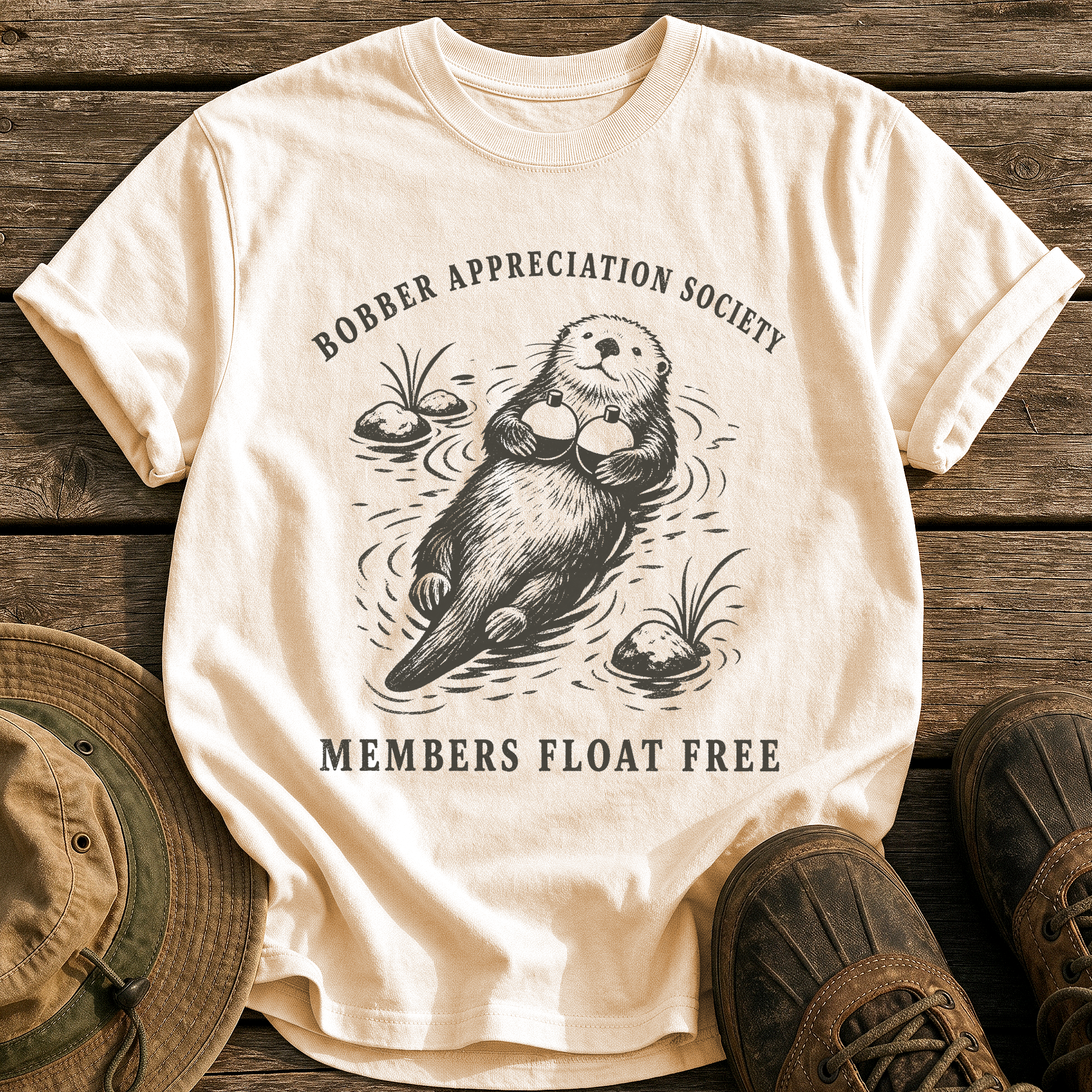 Bobber Appreciation Society tee - Ivory - front