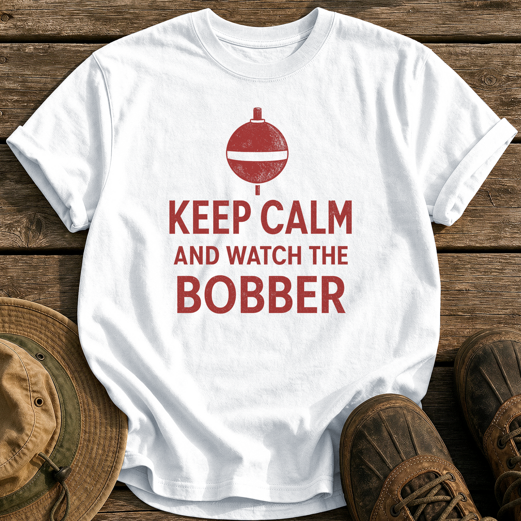 Keep Calm and Watch Bobber tee - White - front