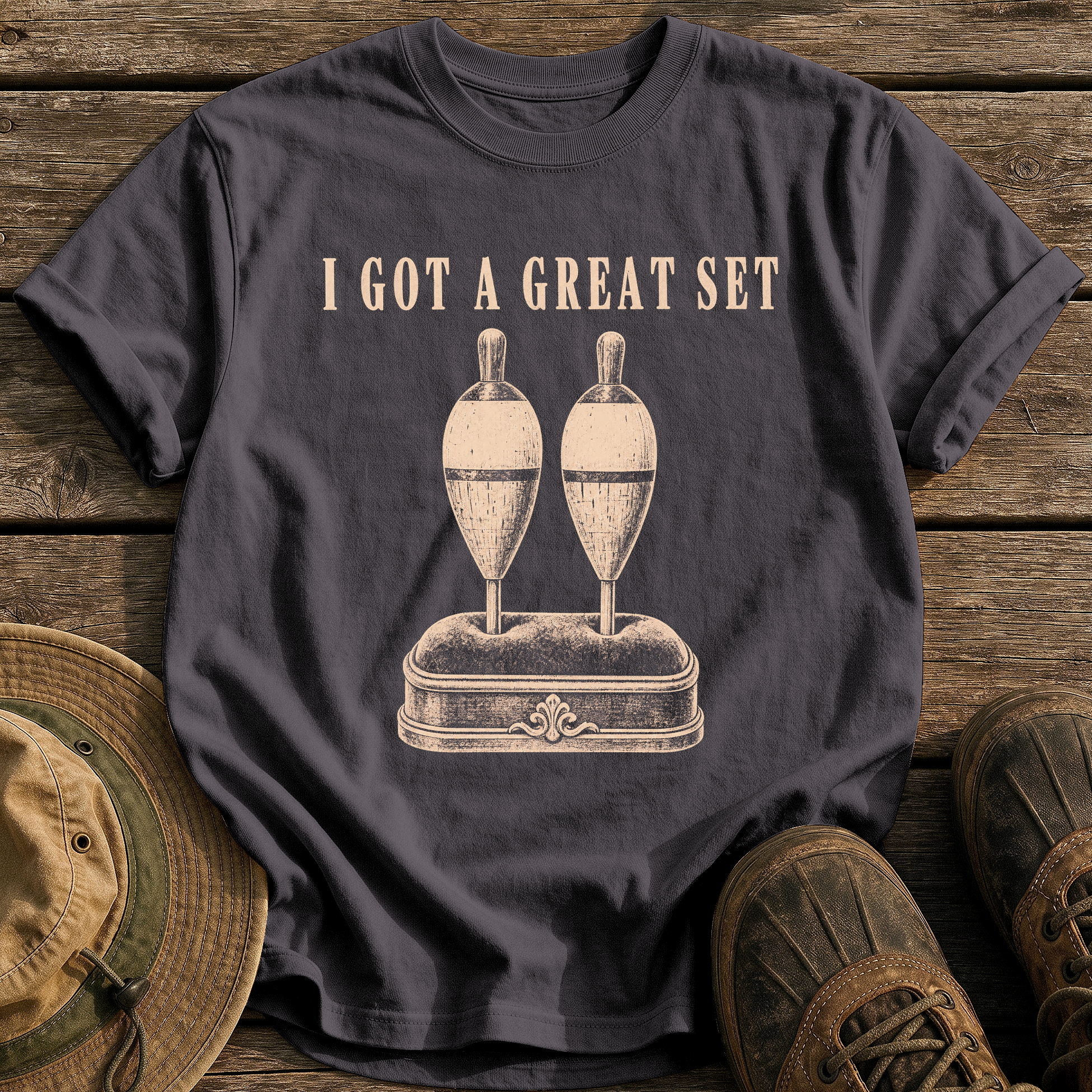 I Got a Great Set tee - Graphite - front