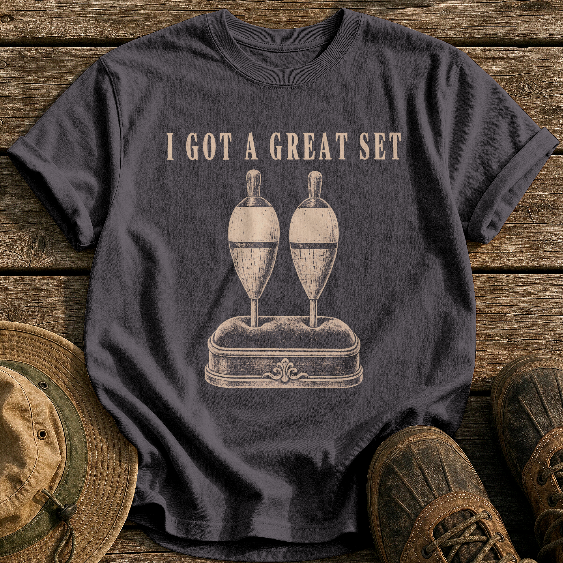 I Got a Great Set tee - Graphite - front